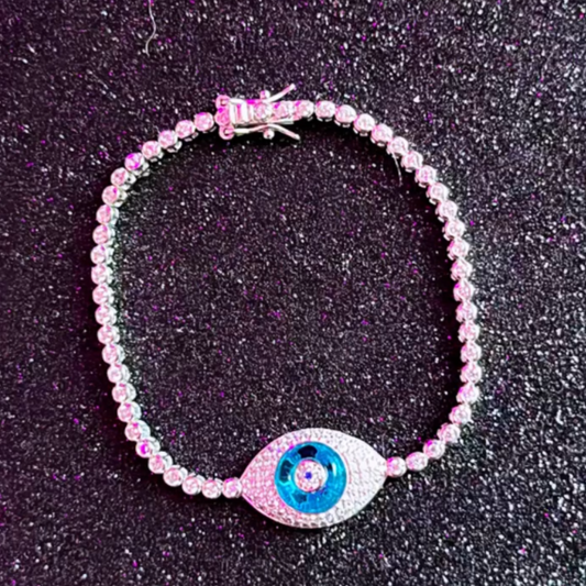 Eye Charm Tennis Bracelet