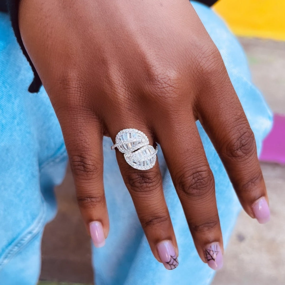 Silver Leaf Ring