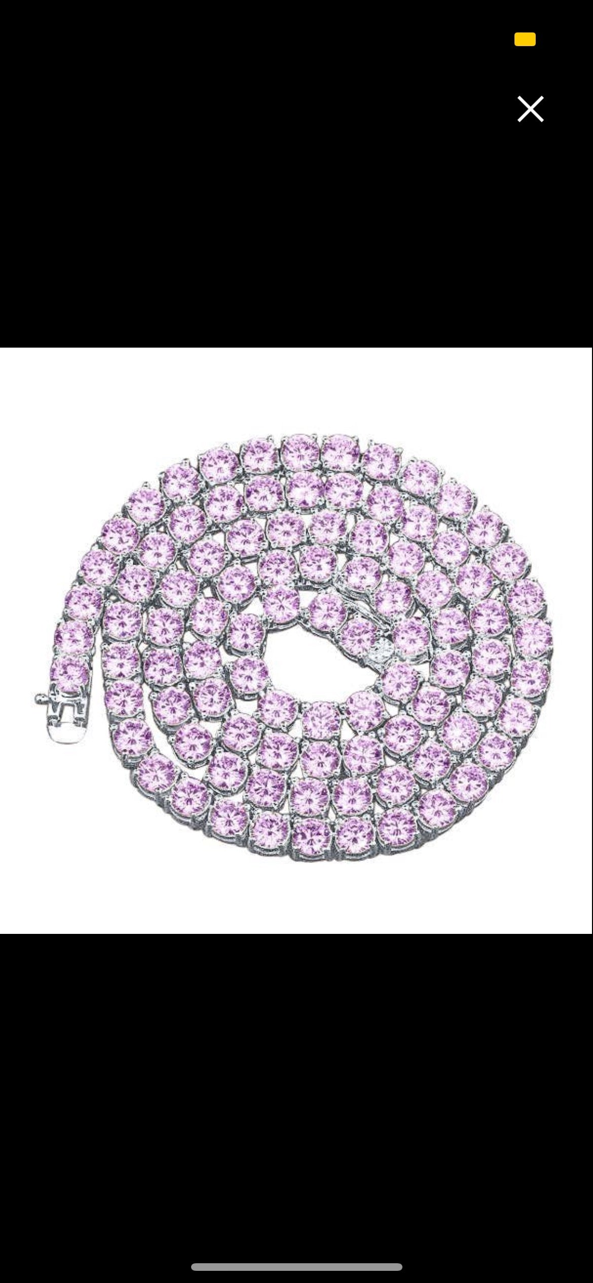Pink Tennis Chain