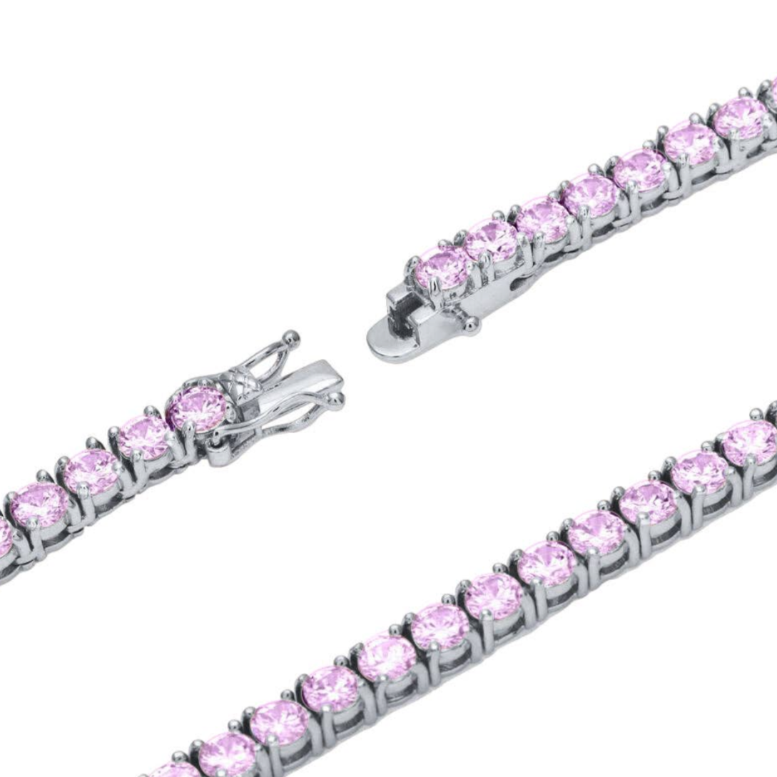 Pink Tennis Chain