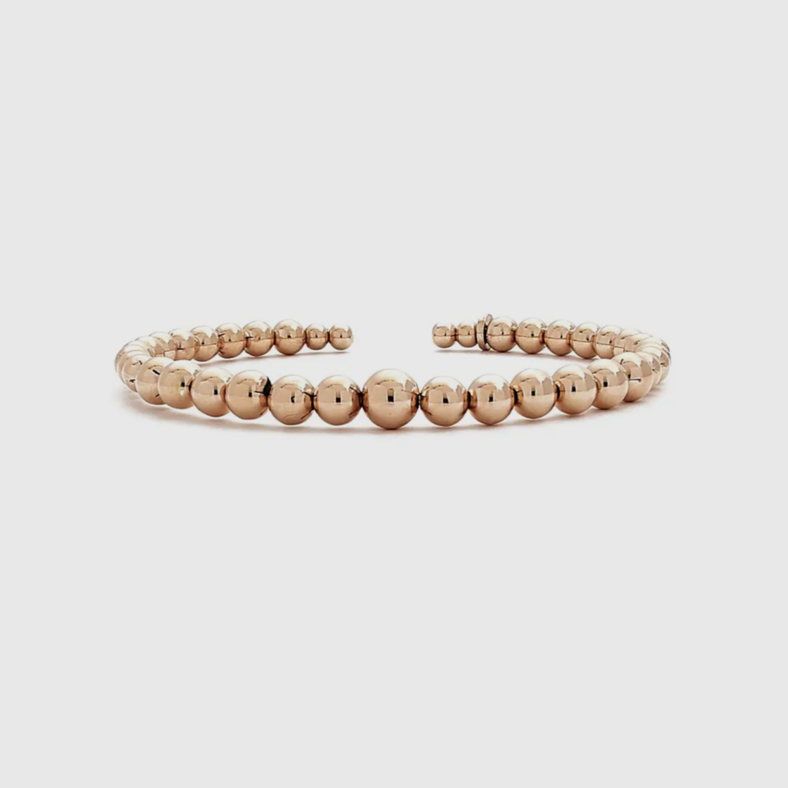 Graduated Pearl Cuff Bangle