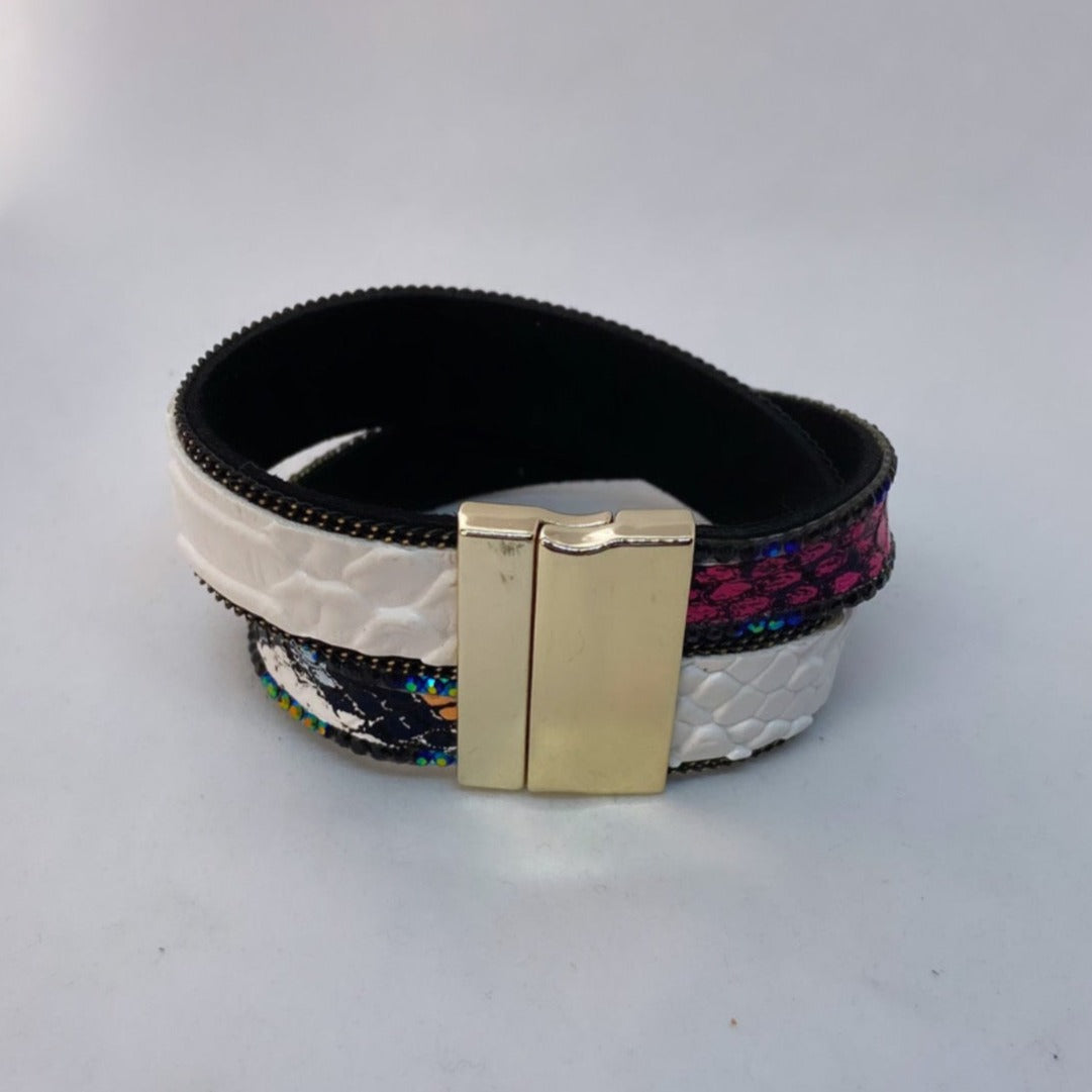 Snake and Stone Bracelet