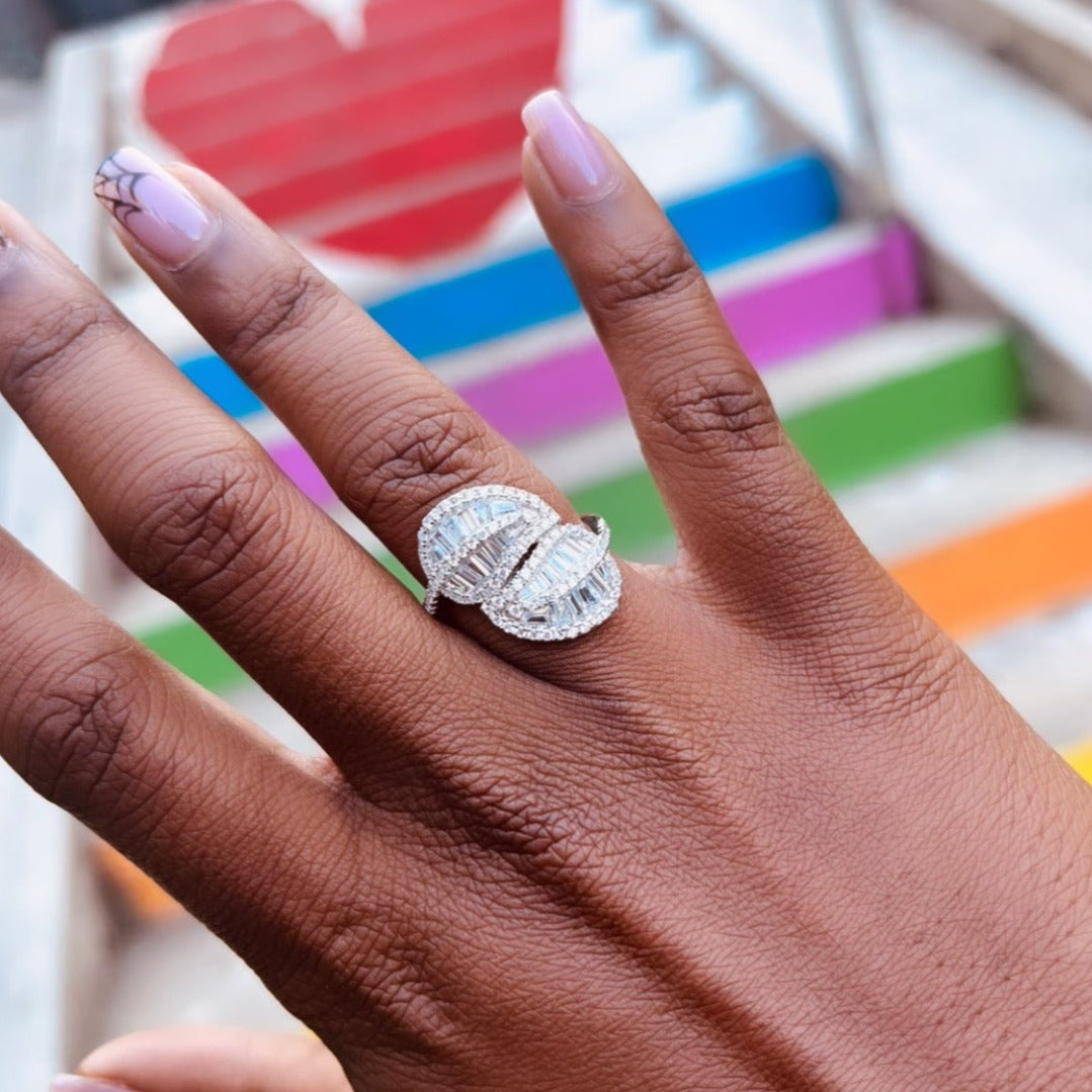 Silver Leaf Ring