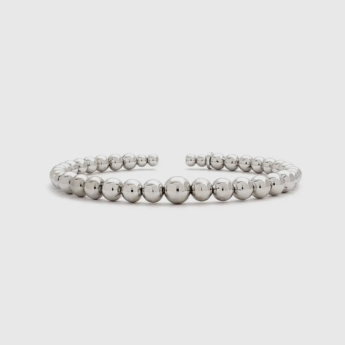 Graduated Pearl Cuff Bangle