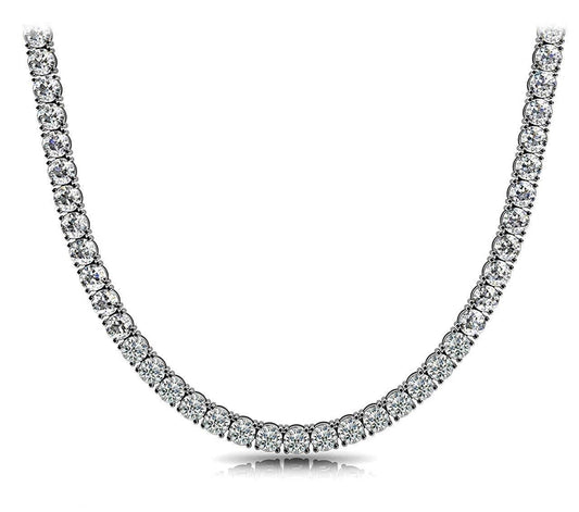 Sterling Silver Tennis Necklace