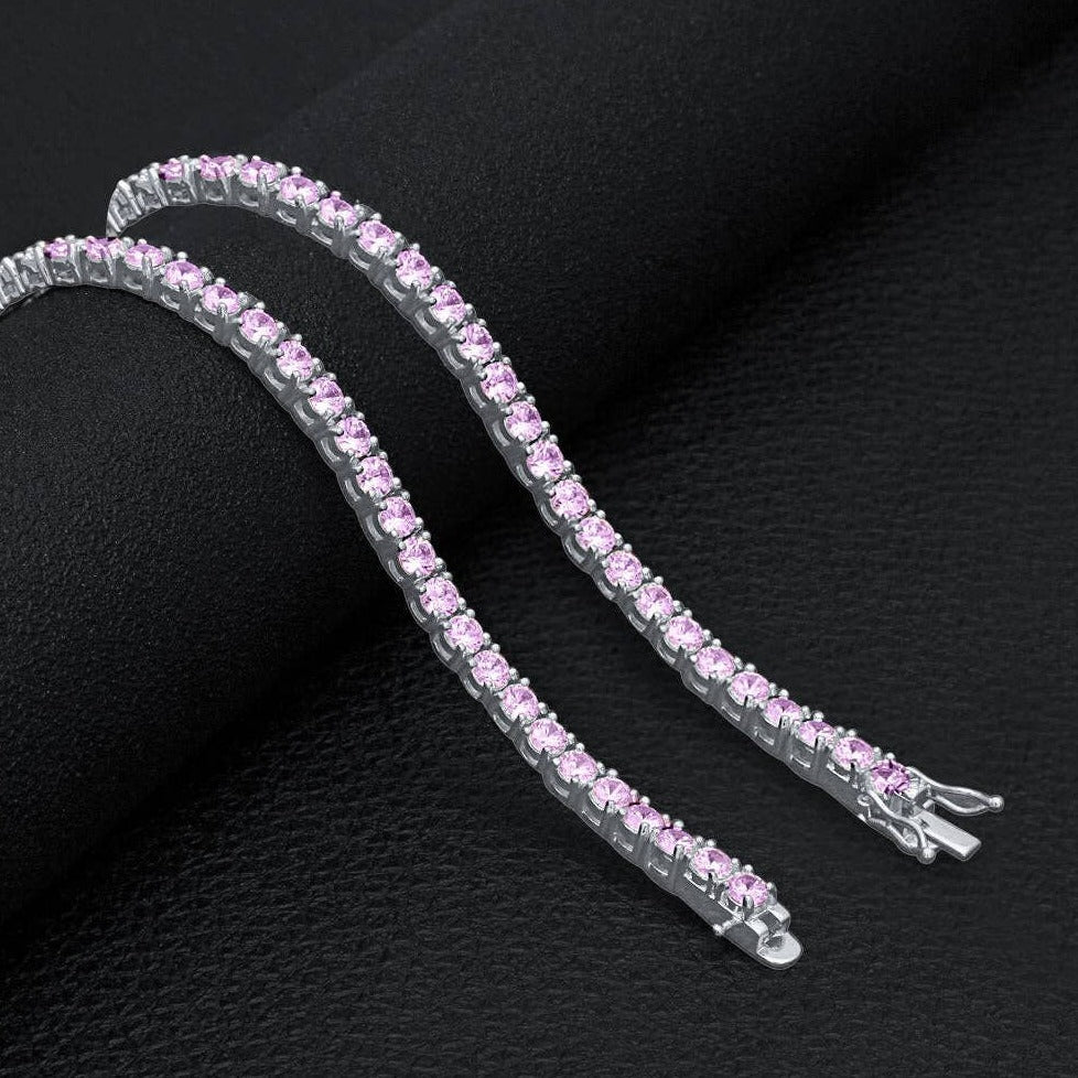 Pink Tennis Chain