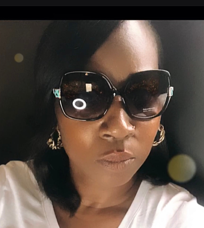 Snake Skin Print Stem Sunglasses