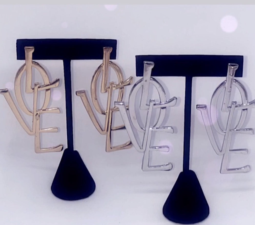 'I Need Love' Earrings