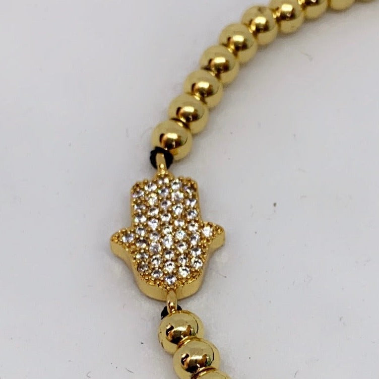 Hamsa Bead Bracelet