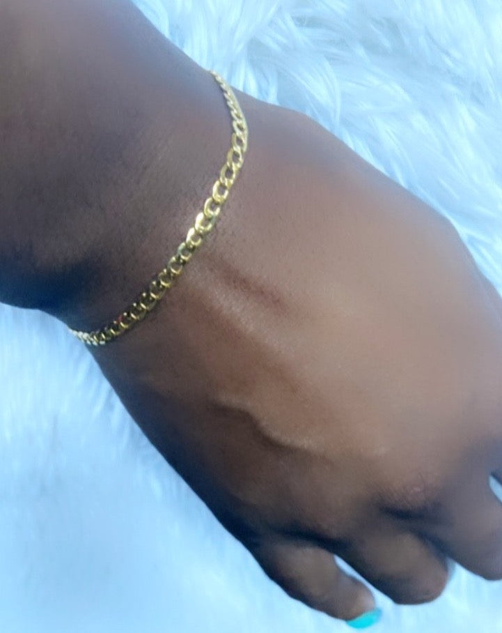 14K Curb Chain Bracelet