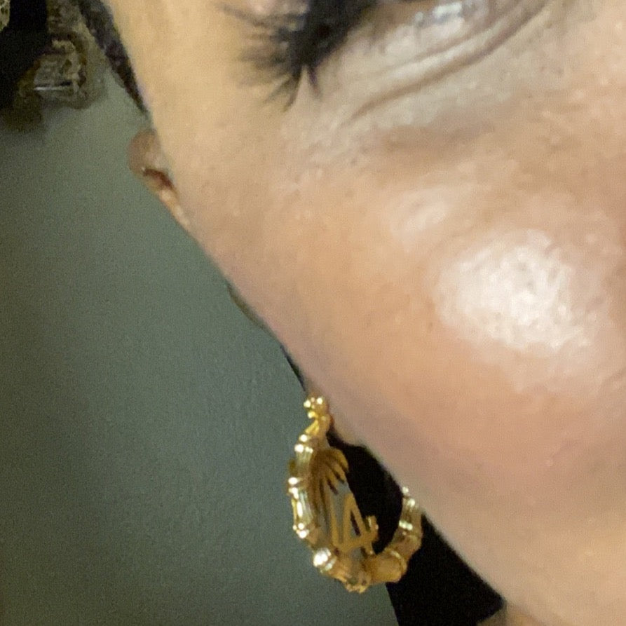 'I'm So LA" Bamboo Hoops