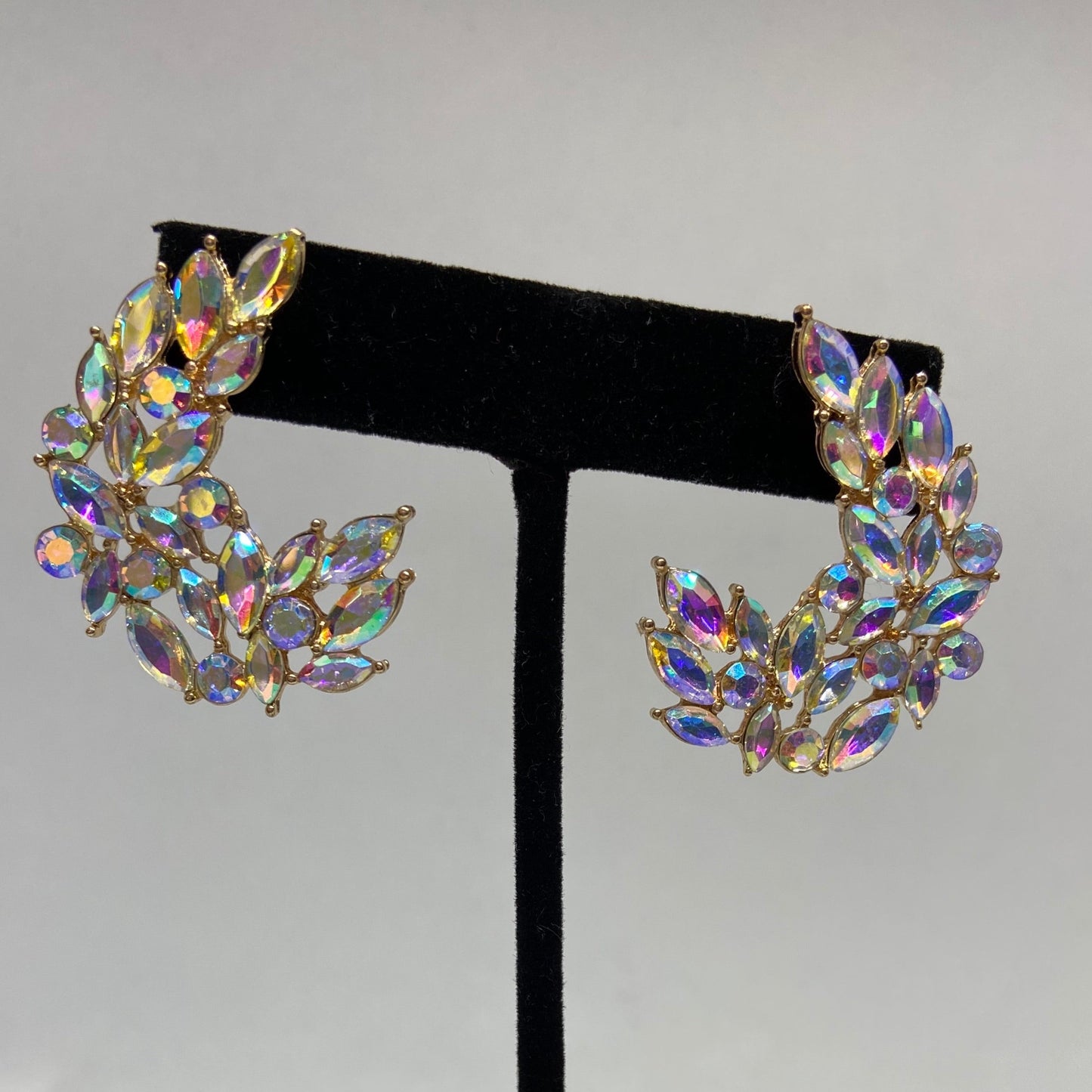 Iridescent Small Stone Earring