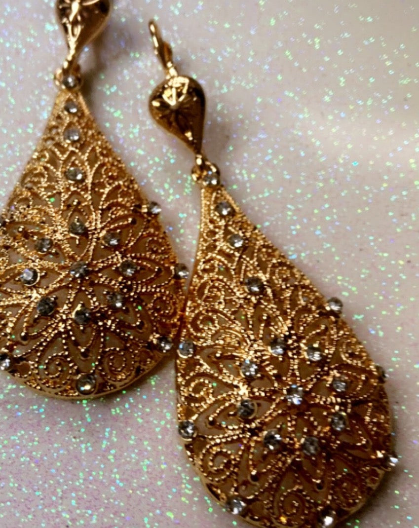 Diamond Drop Earrings