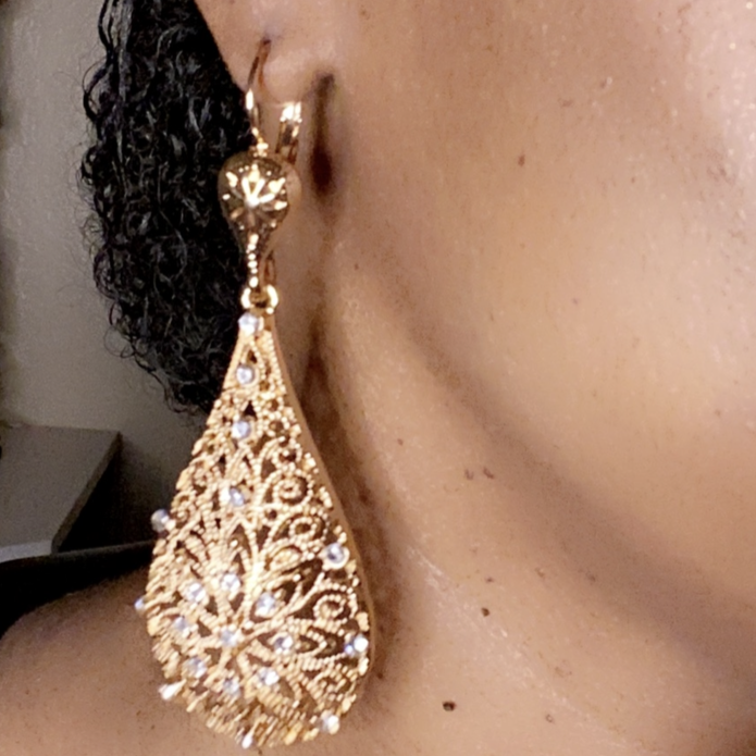 Diamond Drop Earrings