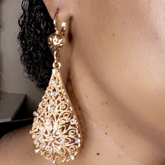 Diamond Drop Earrings