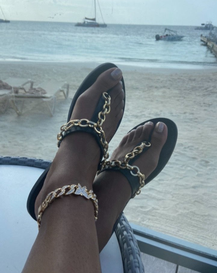 Butterfly Cuban Anklet