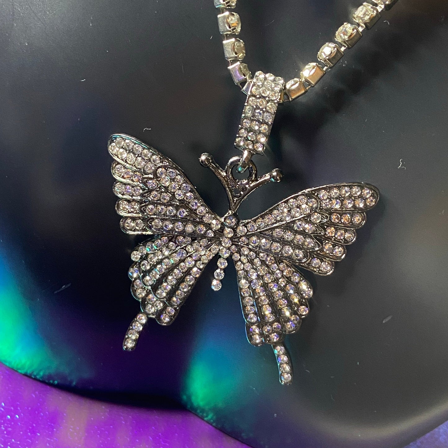 Iced Out Butterfly Necklace