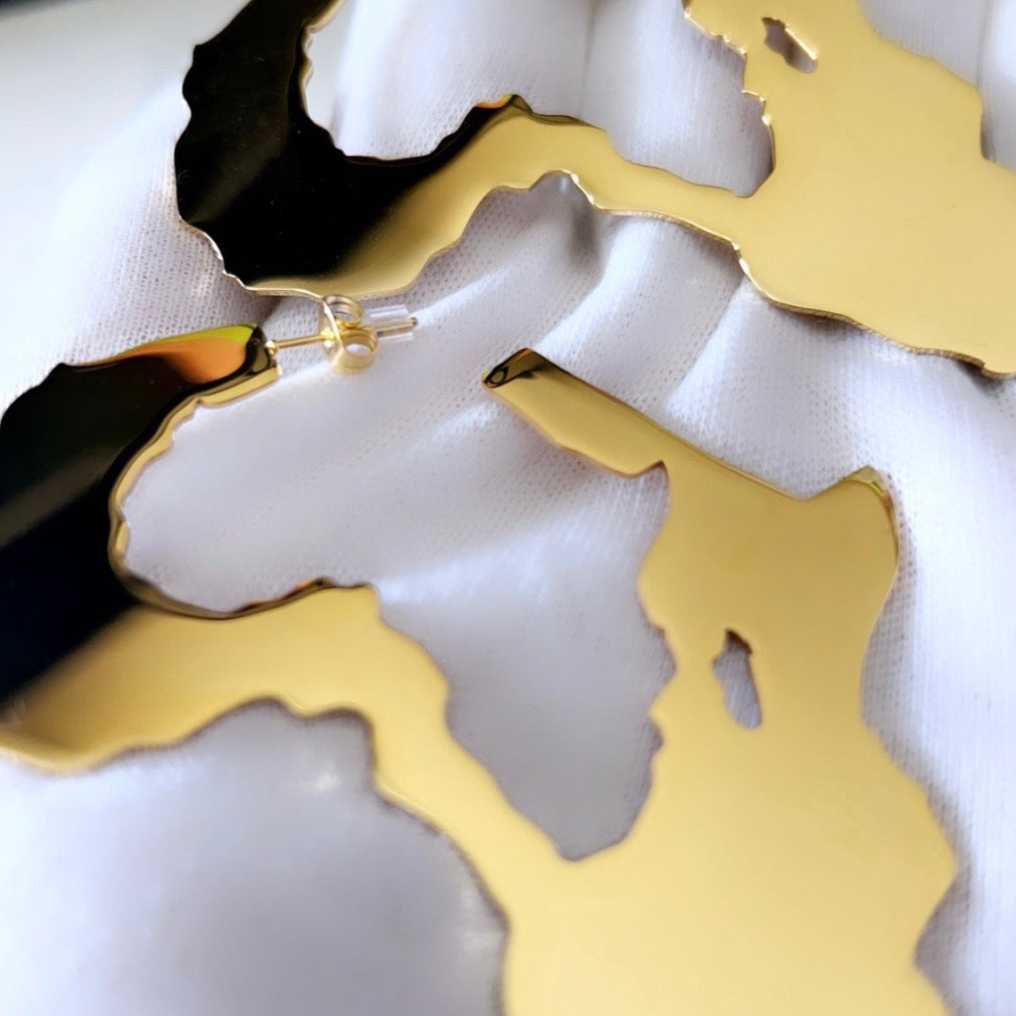 Africa Outline Earrings