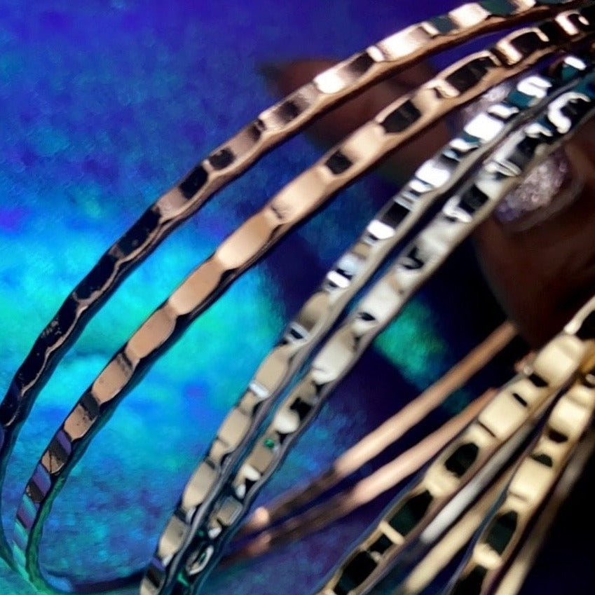 Hammered Hoops