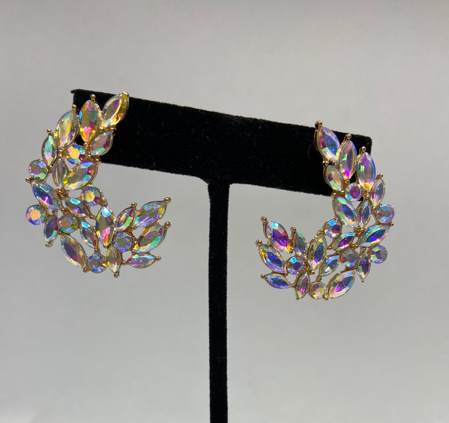 Iridescent Small Stone Earring