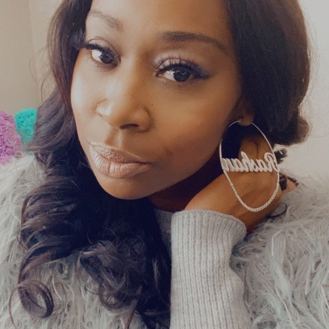 Custom Name Chain Hoops