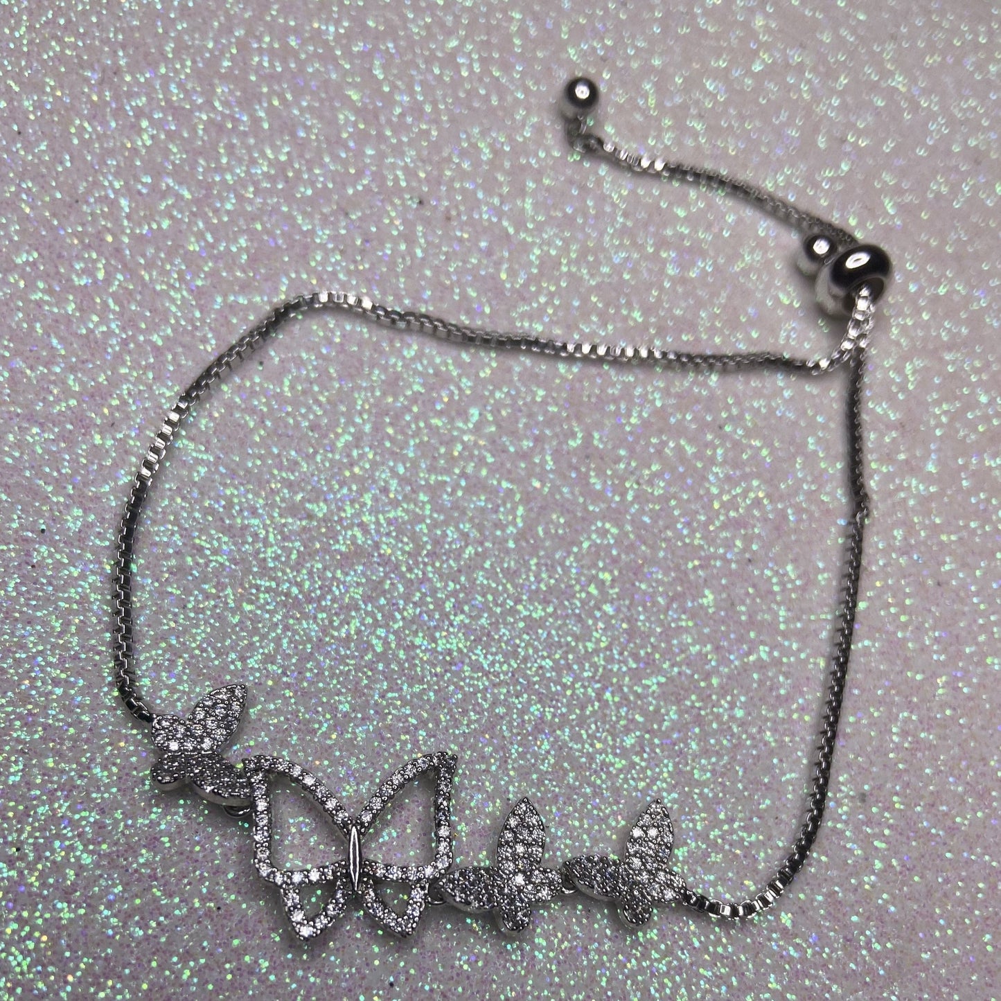 Diamond Butterfly Bracelet