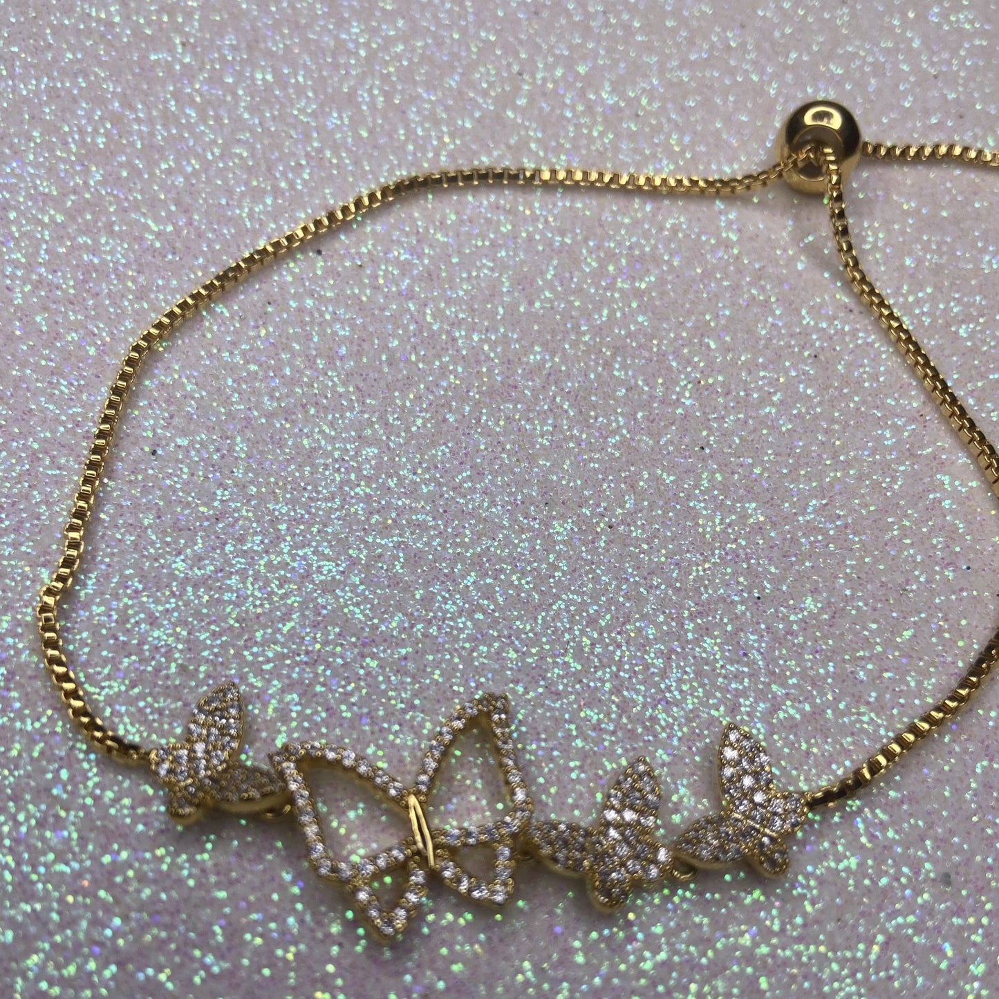 Diamond Butterfly Bracelet