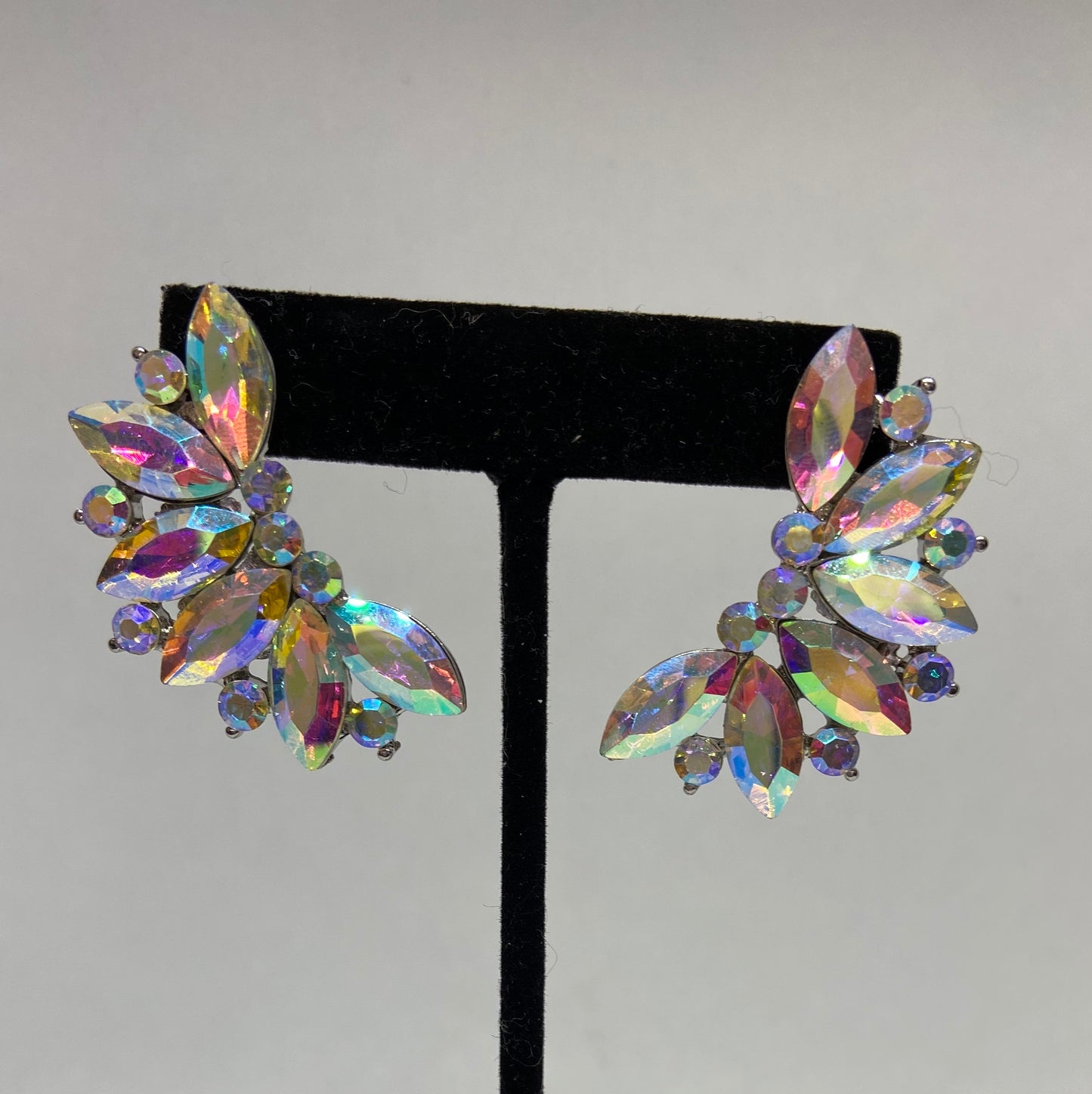Iridescent Large Stone Earrings