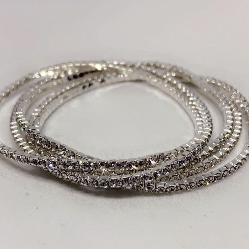 5 Strand Rhinestone Bracelet