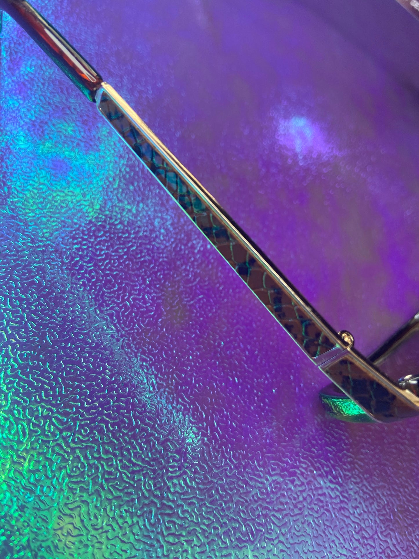 Snake Skin Print Stem Sunglasses