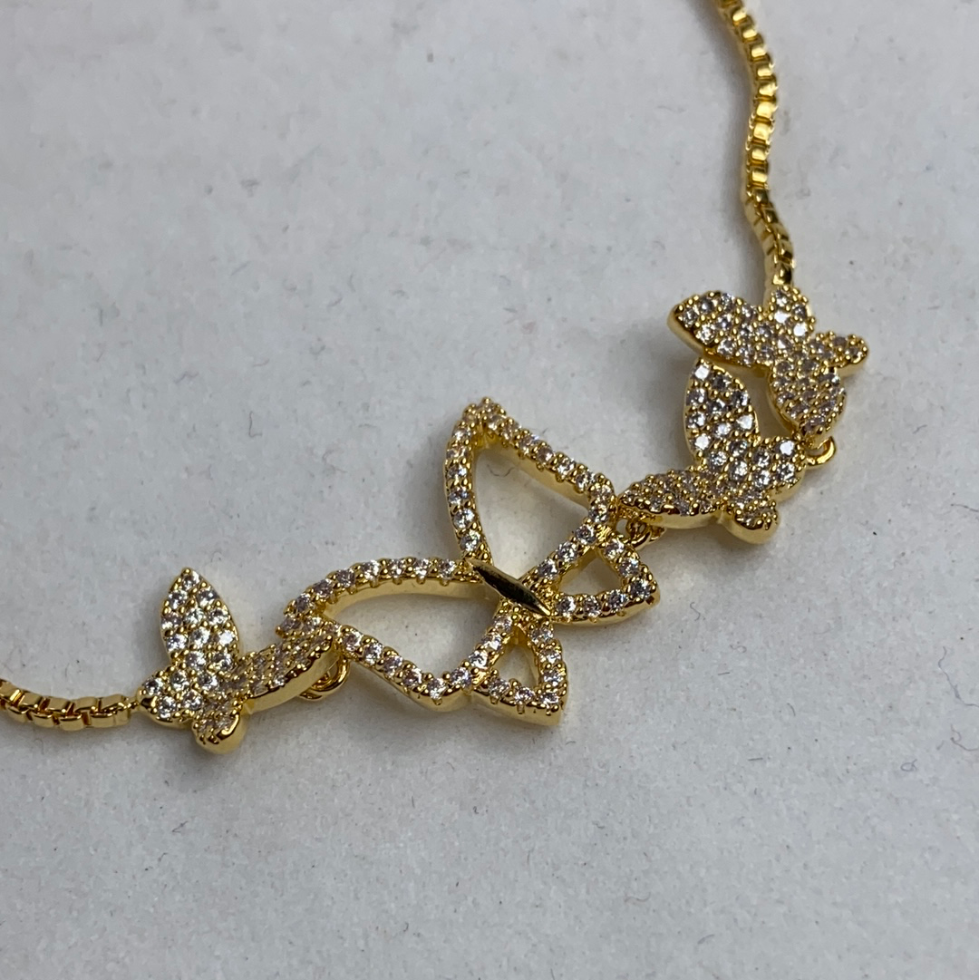 Diamond Butterfly Bracelet