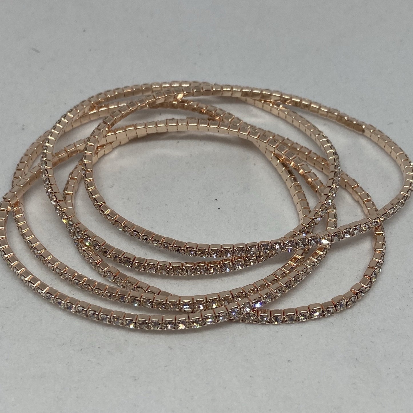 5 Strand Rhinestone Bracelet