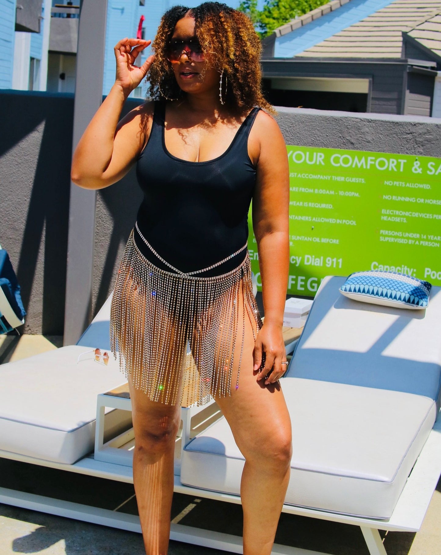 Diamond Fringe Skirt