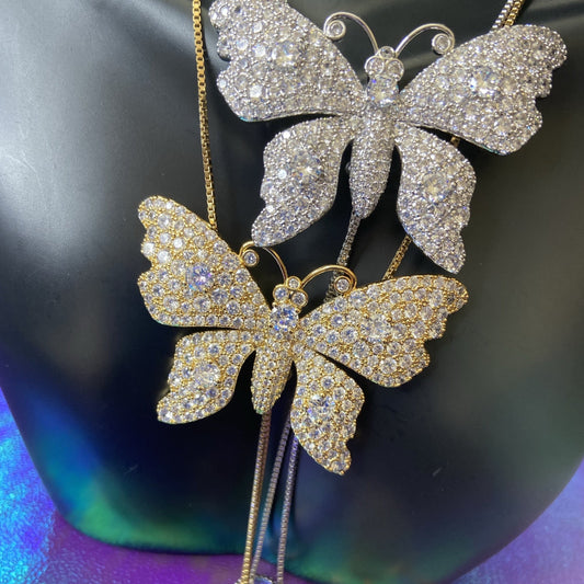 Large Butterfly Glide Necklace