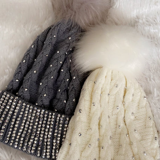 Rhinestone Beanie