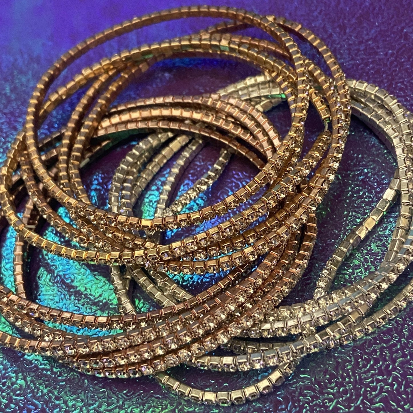 5 Strand Rhinestone Bracelet