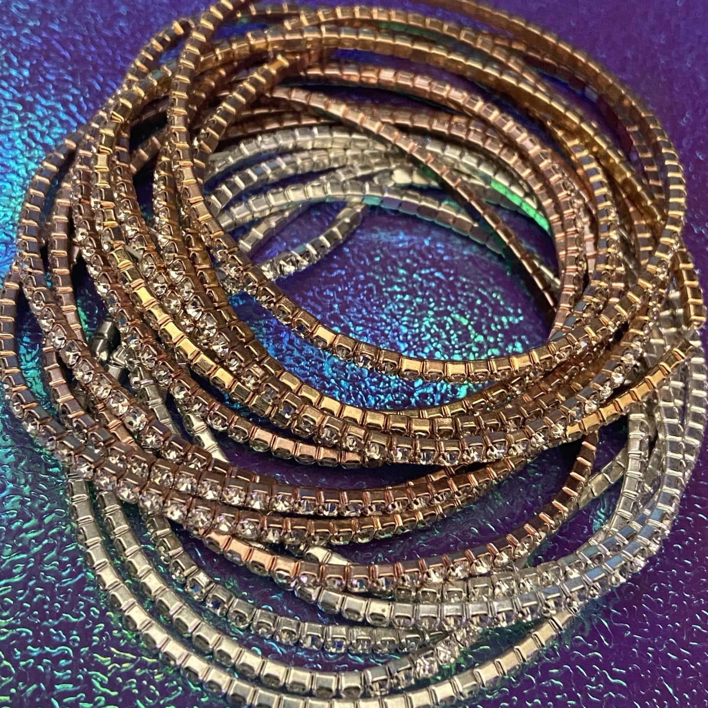 5 Strand Rhinestone Bracelet