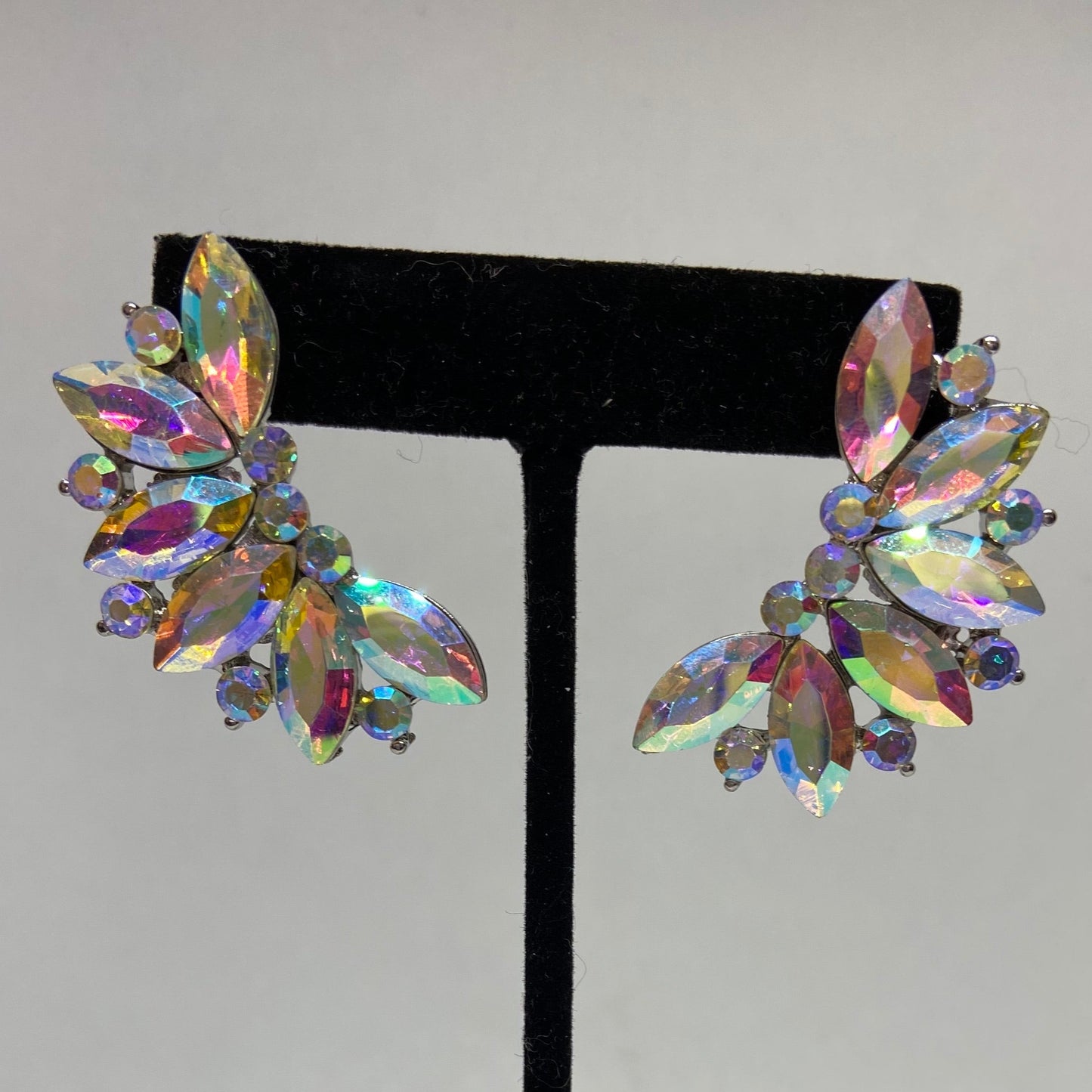 Iridescent Large Stone Earrings