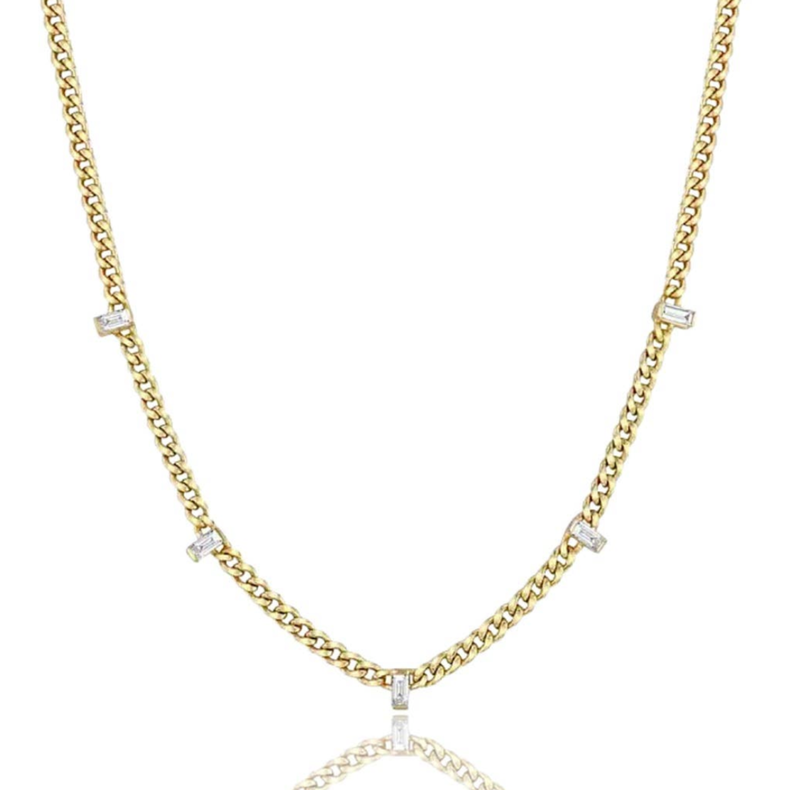 Baguette Chain Necklace