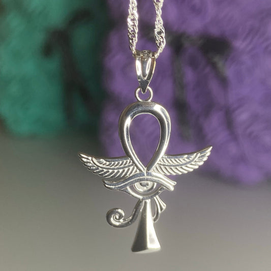Ankh w/Eye Of Horus Pendant
