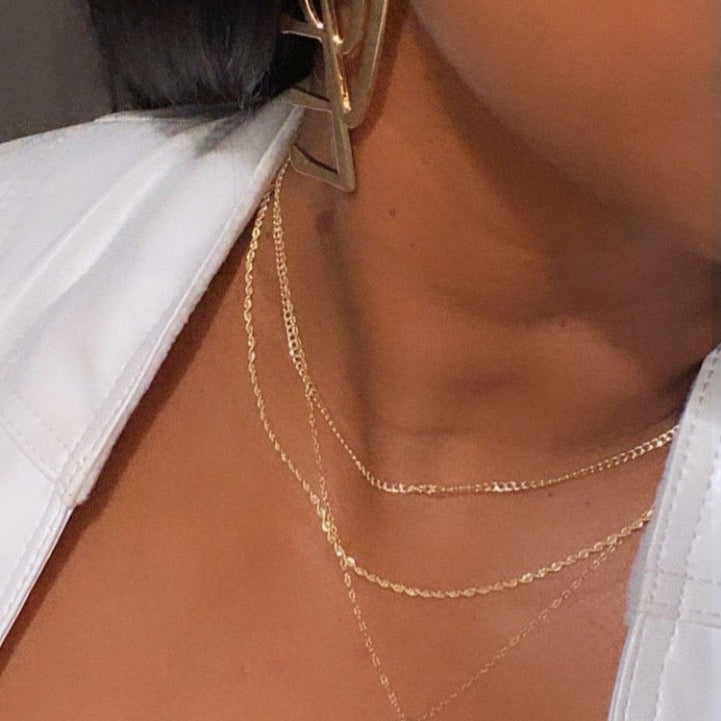 14K Curb Chain Necklace