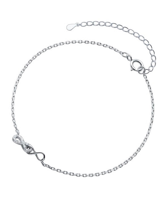 Sterling Infinity Anklet