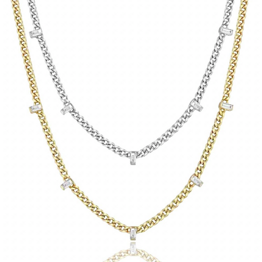 Baguette Chain Necklace