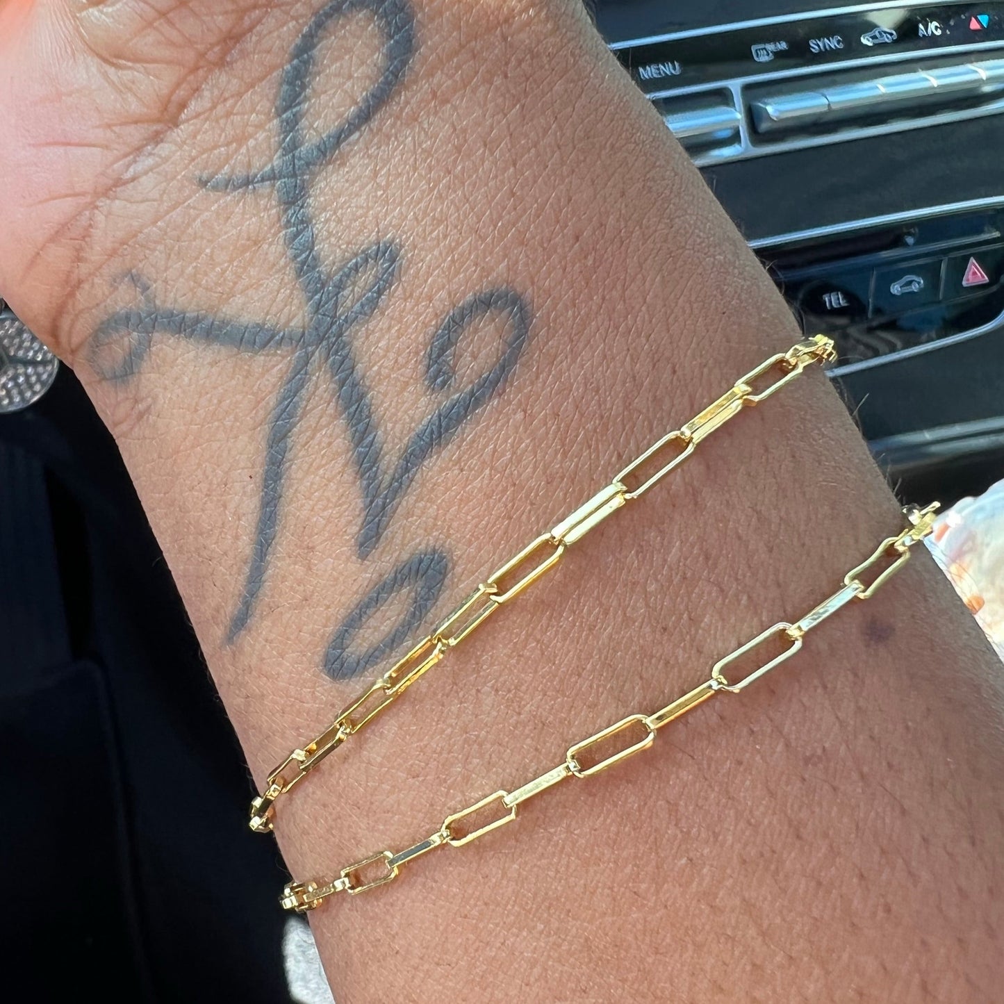 Mini Clip Link Double Wrap Bracelet