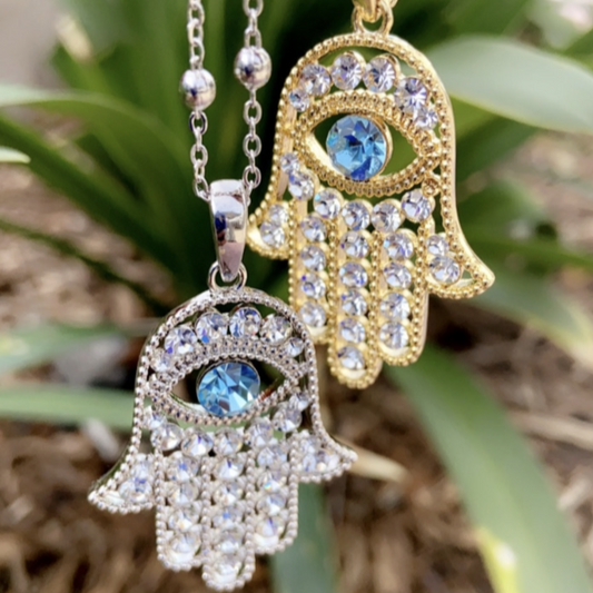 Hamsa Evil Eye Necklace
