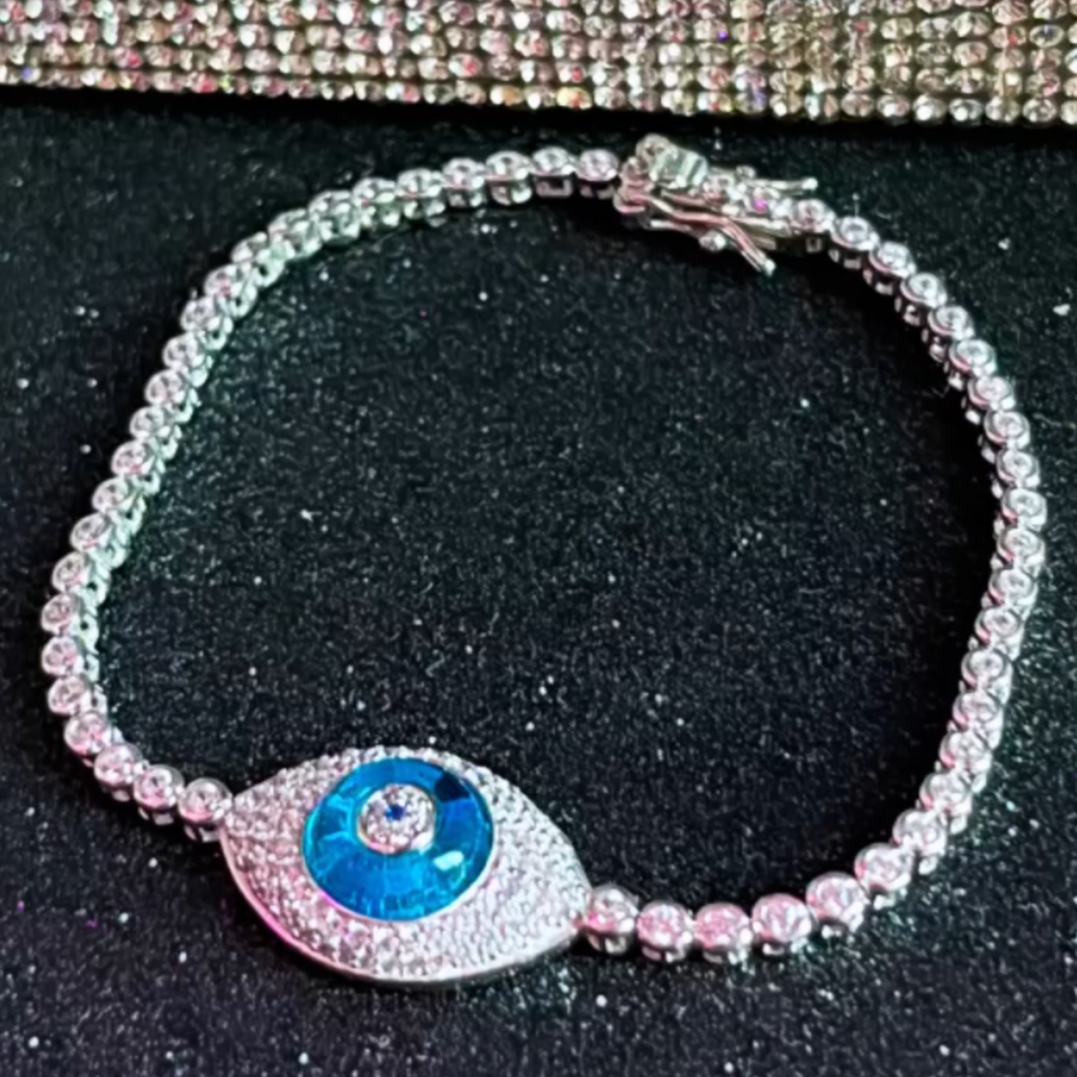 Eye Charm Tennis Bracelet