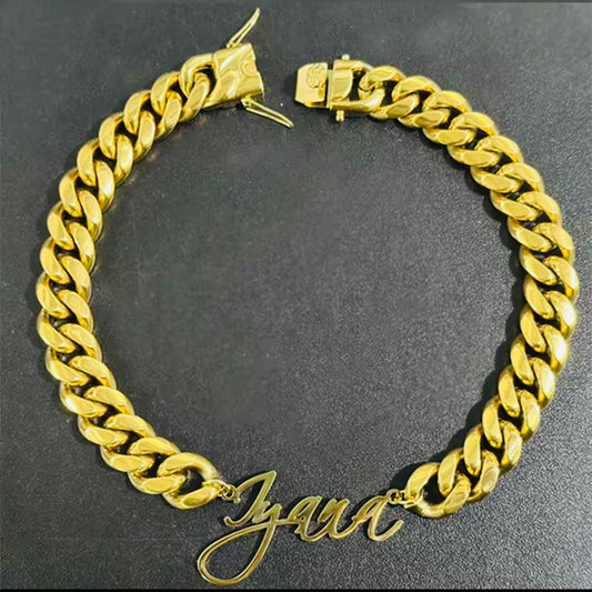 Custom Name Plate Cuban Necklace