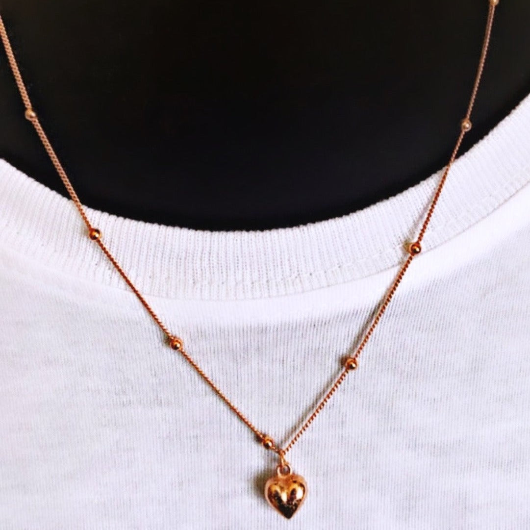 Sterling Heart Minimalist Necklace