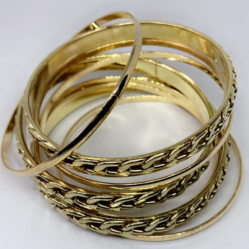 Cuban Bangle Set