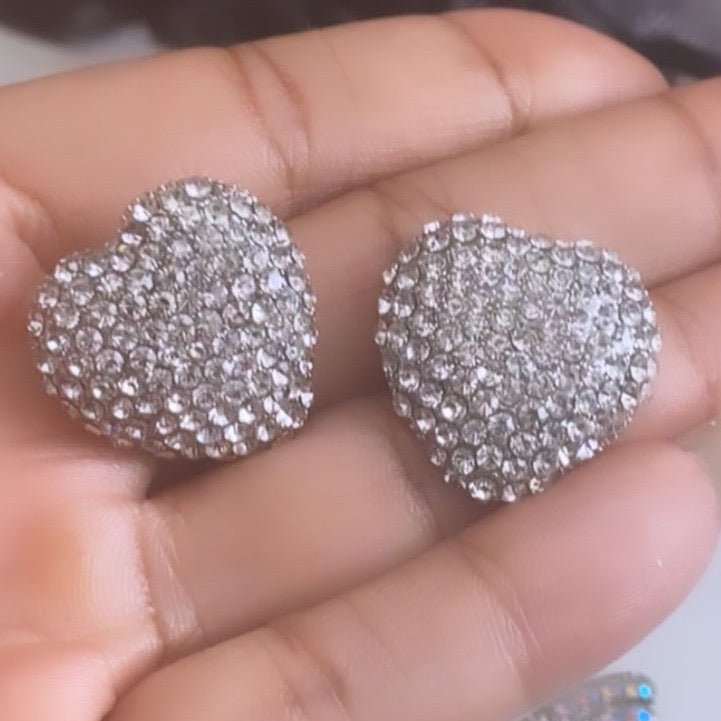 Puff Heart Earrings